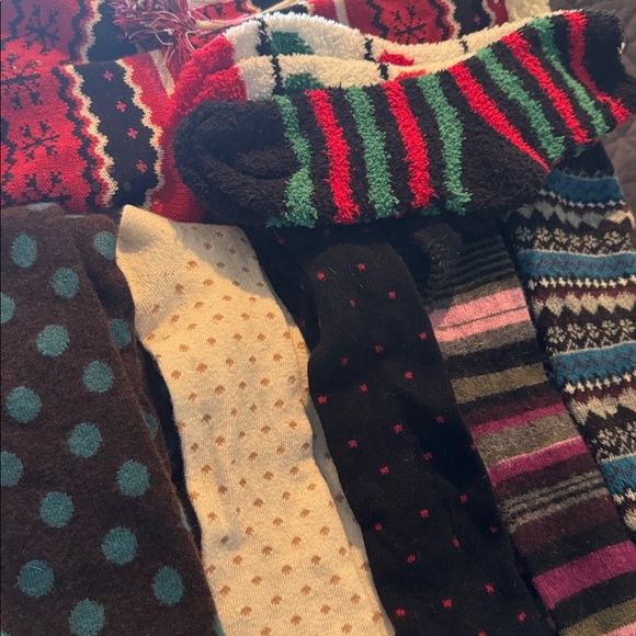 Boot Socks 8 PAIRS! Leg Warmers - Bundle Sz 6.5-8.5 warm cozy soft women’s - Picture 3 of 10